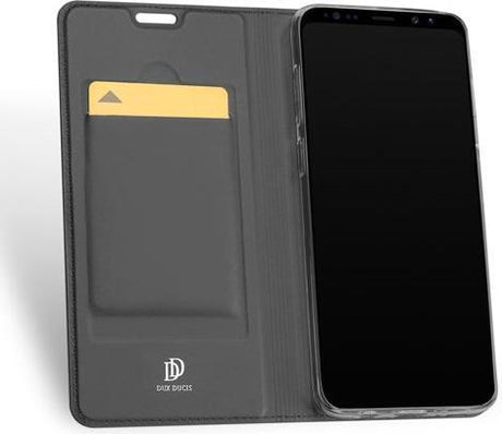 Кожен Калъф за Moto G5 Pro, Dux Ducis Skin Pro Book Case, Тъмно Сив (4)