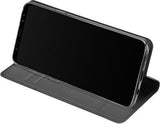 Кожен Калъф за Moto G5, Dux Ducis Skin Pro Book Case, Тъмно Сив (5)