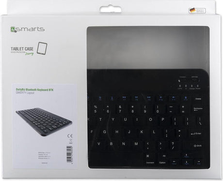 Безжична Клавиатура за iPad и Таблет, 4Smarts Keyboard Bluetooth DailyBiz, Черен (5)