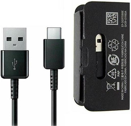 Оригинален USB-C Кабел за Samsung c Бързо Зареждане 1.5m EP-DG970BBE, Черен (Bulk)