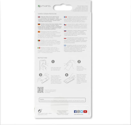 Anti-Spy Стъклен Протектор за Samsung S9 Plus, 4Smarts 3D Privacy Glass, Черен (4)