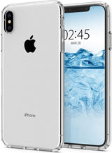 Противоударен Силиконов Калъф за iPhone XS Max, Spigen Liquid Crystal Case, Прозрачен