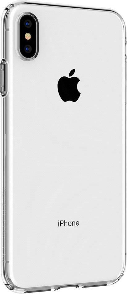 Противоударен Силиконов Калъф за iPhone XS Max, Spigen Liquid Crystal Case, Прозрачен (3)