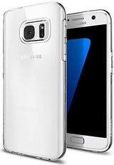 Противоударен Силиконов Калъф за Samsung S7, Spigen Liquid Crystal Case, Прозрачен