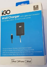 Сертифицирано Зарядно за iPhone и iPad, iGo 220v 2.4a Cable Lightning MFI, Черен (3)