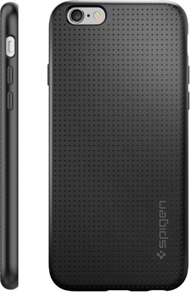 Противоударен Силиконов Калъф за iPhone 6/6s, Spigen Liquid Air Case, Черен