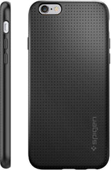Противоударен Силиконов Калъф за iPhone 6/6s, Spigen Liquid Air Case, Черен