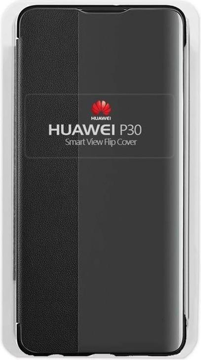 Оригинален Активен Калъф за Huawei P30 Smart View Book Case, Черен (2)