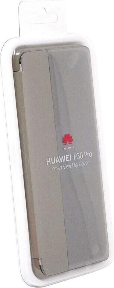 Оригинален Активен Калъф за Huawei P30 Pro Smart View Book Case, Бежов (4)