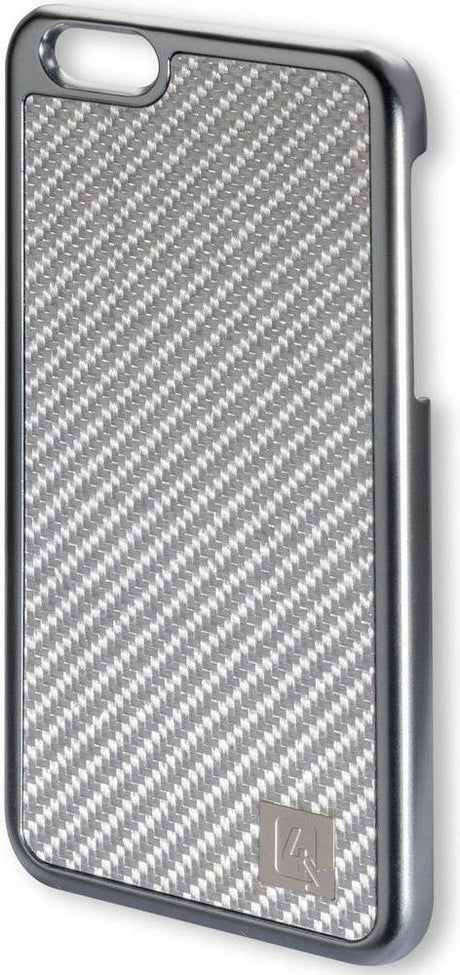 Карбонов Калъф за iPhone 6/6s Plus, 4Smarts Modena Case, Сребрист
