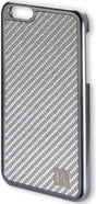 Карбонов Калъф за iPhone 6/6s Plus, 4Smarts Modena Case, Сребрист