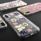 Силиконов Калъф с Цветя за iPhone XR, 4Smarts Glamour Bouquet Case, Сребро/Лилав (2)