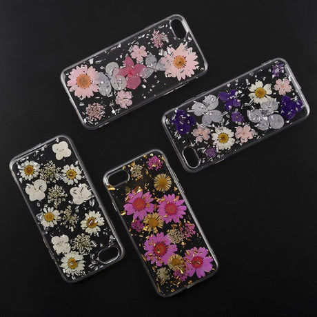 Силиконов Калъф с Цветя за iPhone SE 2022/2020 8/7, 4Smarts Glamour Bouquet Case, Розов (3)