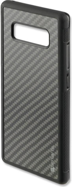 Противоударен Карбонов Калъф за Samsung Note 8, 4Smarts Carbon Trendline Case, Черен