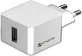 Зарядно за Телефон, 4Smarts 220v Voltplug 2.1a, Бял