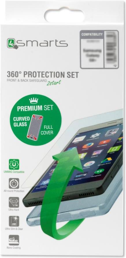 Калъф 360° за iPhone SE 2022/2020 8/7, 4Smarts Premium Set Case, Прозрачен (3)