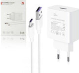 Оригинално Бързо Зарядно за Huawei P40 Pro/Lite, P30 Pro, Mate 20 Pro 220v Super Charger 2 AP84 & USB-C 40W, Бял