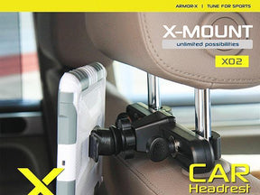 Стойка за Таблет за Кола, Armor-X Car Headrest Mount