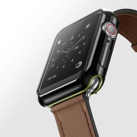 Силиконов Калъф за Apple Watch 5/4 44 mm Set, Dux Ducis Gel Case, Черен