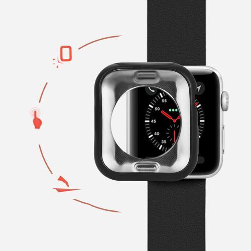 Силиконов Калъф за Apple Watch 5/4 44 mm Set, Dux Ducis Gel Case, Черен (6)