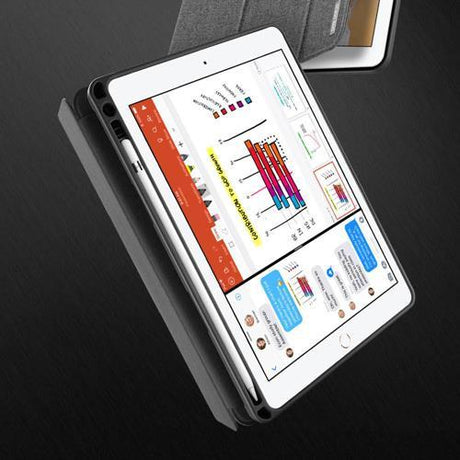 Калъф с Pen Поставка за iPad Air/ 6/ 5 9.7", Dux Ducis Domo Case, Черен (4)