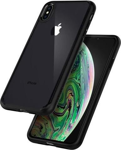 Противоударен Калъф с Протектор за iPhone XS Max, Spigen Ultra Hybrid 360 Case & Glass, Черен (6)