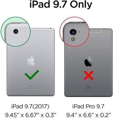 Противоударен Силиконов Калъф за iPad Air/ 6/ 5 9.7", Spigen Rugged Armor Case, Черен (7)