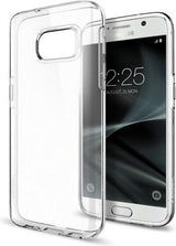 Противоударен Силиконов Калъф за Samsung S7, Spigen Liquid Crystal Case, Прозрачен (3)