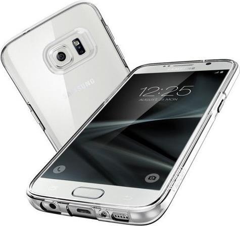 Противоударен Силиконов Калъф за Samsung S7, Spigen Liquid Crystal Case, Прозрачен (4)