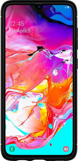 Противоударен Силиконов Калъф за Samsung A70, Spigen Rugged Armor Case, Черен (4)