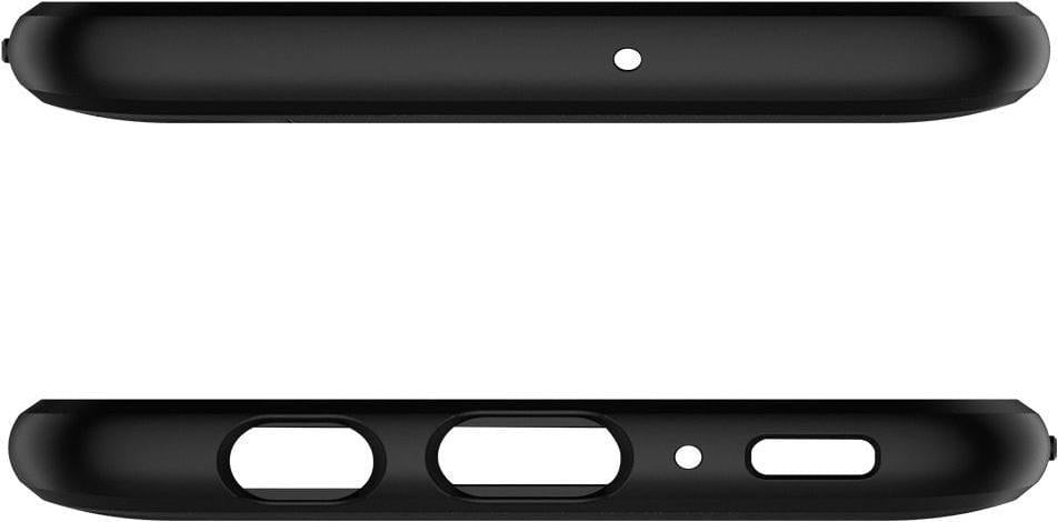 Противоударен Силиконов Калъф за Samsung A70, Spigen Rugged Armor Case, Черен (7)