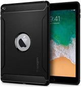 Противоударен Силиконов Калъф за iPad Air/ 6/ 5 9.7", Spigen Rugged Armor Case, Черен