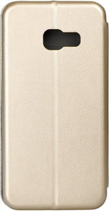 Кожен Калъф за Samsung A70, Forcell Elegance Book Case, Златист (2)