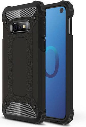 Противоударен Хибриден Калъф за Samsung S10e, Forcell Armor Case, Черен