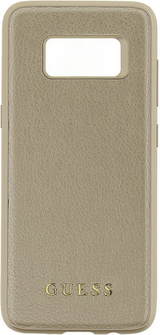 Луксозен Кожен Калъф за Samsung S8 Plus, Guess Leather Case, Златист