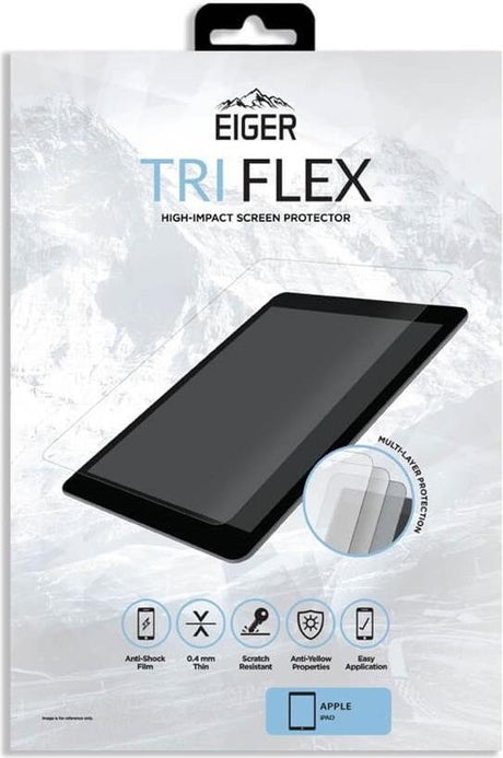 Удароустойчив Протектор за iPad Pro 11 и Air 5-4th, Eiger TriFlex Glass, Прозрачен
