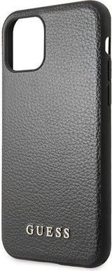 Луксозен Кожен Калъф за iPhone 11 Pro, Guess Leather Case, Черен (4)