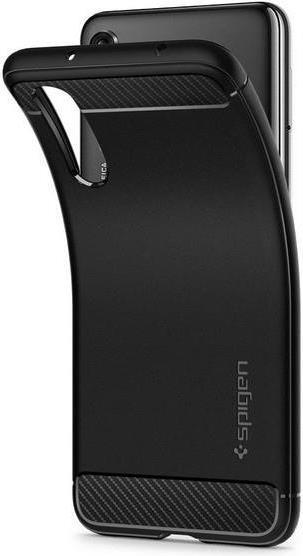 Противоударен Силиконов Калъф за Huawei P20 Pro, Spigen Rugged Armor Case, Черен (2)