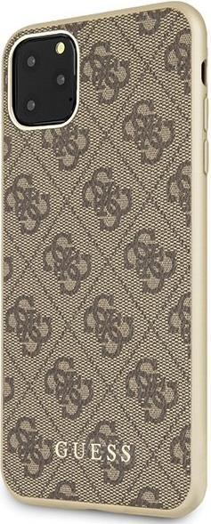 Луксозен Кожен Калъф за iPhone 11 Pro Max, Guess Charms Case, Кафяв (5)