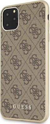 Луксозен Кожен Калъф за iPhone 11 Pro Max, Guess Charms Case, Кафяв (5)
