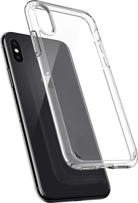 Противоударен Хибриден Калъф за iPhone XS/X, Spigen Ultra Hybrid Case, Прозрачен (5)