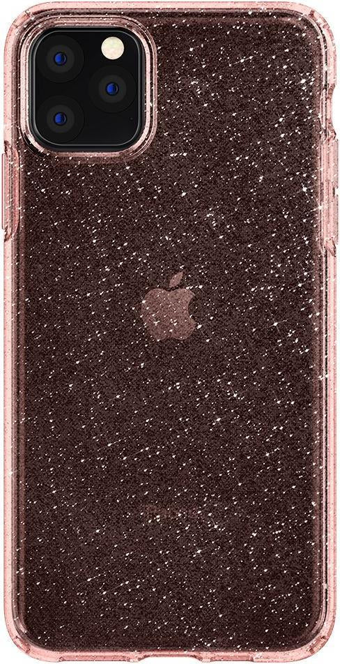 Противоударен Блестящ Калъф за iPhone 11 Pro, Spigen Liquid Crystal Glitter Quartz Case, Розов (7)