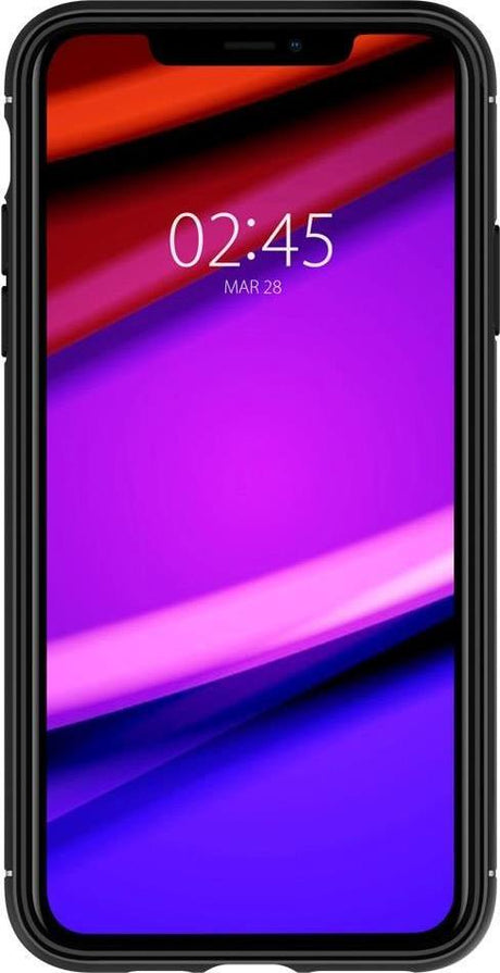 Противоударен Силиконов Калъф за iPhone 11 Pro, Spigen Rugged Armor Case, Черен (3)