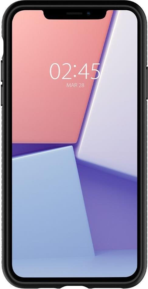 Противоударен Силиконов Калъф за за iPhone 11 Pro Max, Spigen Liquid Air Case, Черен (3)