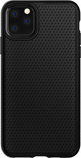 Противоударен Силиконов Калъф за за iPhone 11 Pro Max, Spigen Liquid Air Case, Черен (2)