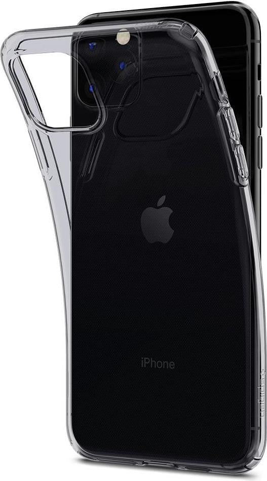 Противоударен Силиконов Калъф за iPhone 11 Pro, Spigen Liquid Crystal Case, Полупрозрачен (3)
