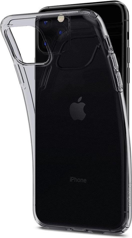 Противоударен Силиконов Калъф за iPhone 11 Pro, Spigen Liquid Crystal Case, Полупрозрачен (3)