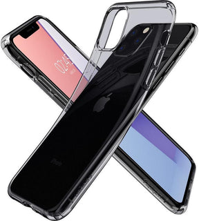 Противоударен Силиконов Калъф за iPhone 11 Pro, Spigen Liquid Crystal Case, Полупрозрачен