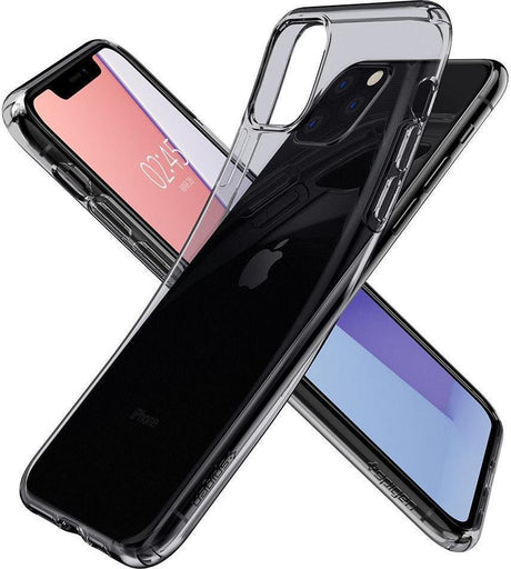 Противоударен Силиконов Калъф за iPhone 11 Pro, Spigen Liquid Crystal Case, Полупрозрачен