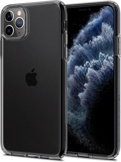 Противоударен Силиконов Калъф за iPhone 11 Pro, Spigen Liquid Crystal Case, Полупрозрачен (2)